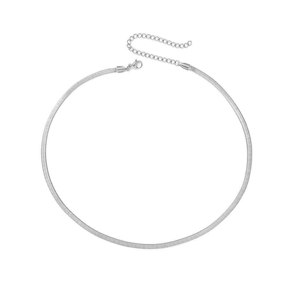 Trendy Geometric Chain Necklace For Women Stylish Versatile Gold Silver Rose Gold Fashionable Accessories