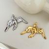 Copper Peace Dove Pin Olive Branch Birds Badge Exquisite Swallow  Brooch  Suit Accessory