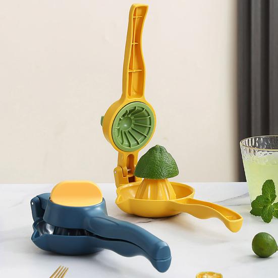Manual Citrus Juicer with Long Handle BPA-Free Fruit Press for Lemon