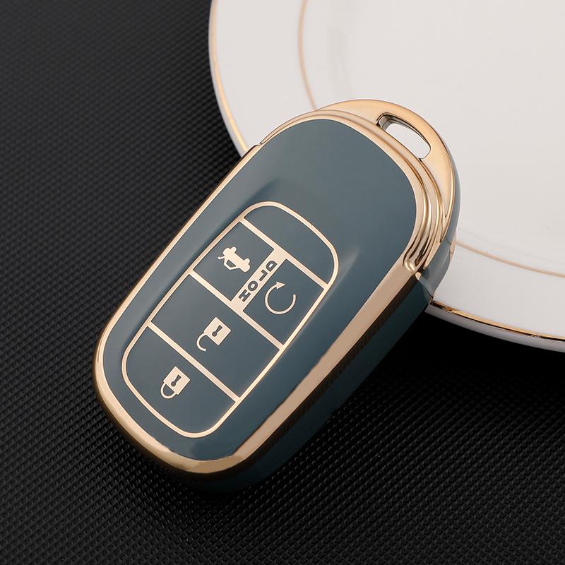 4 Buttons TPU Car Key Case Cover Shell Protection for Honda Civic Accord HR-V CR-V CRV Hrv 2022 2023 Auto Styling Accessories