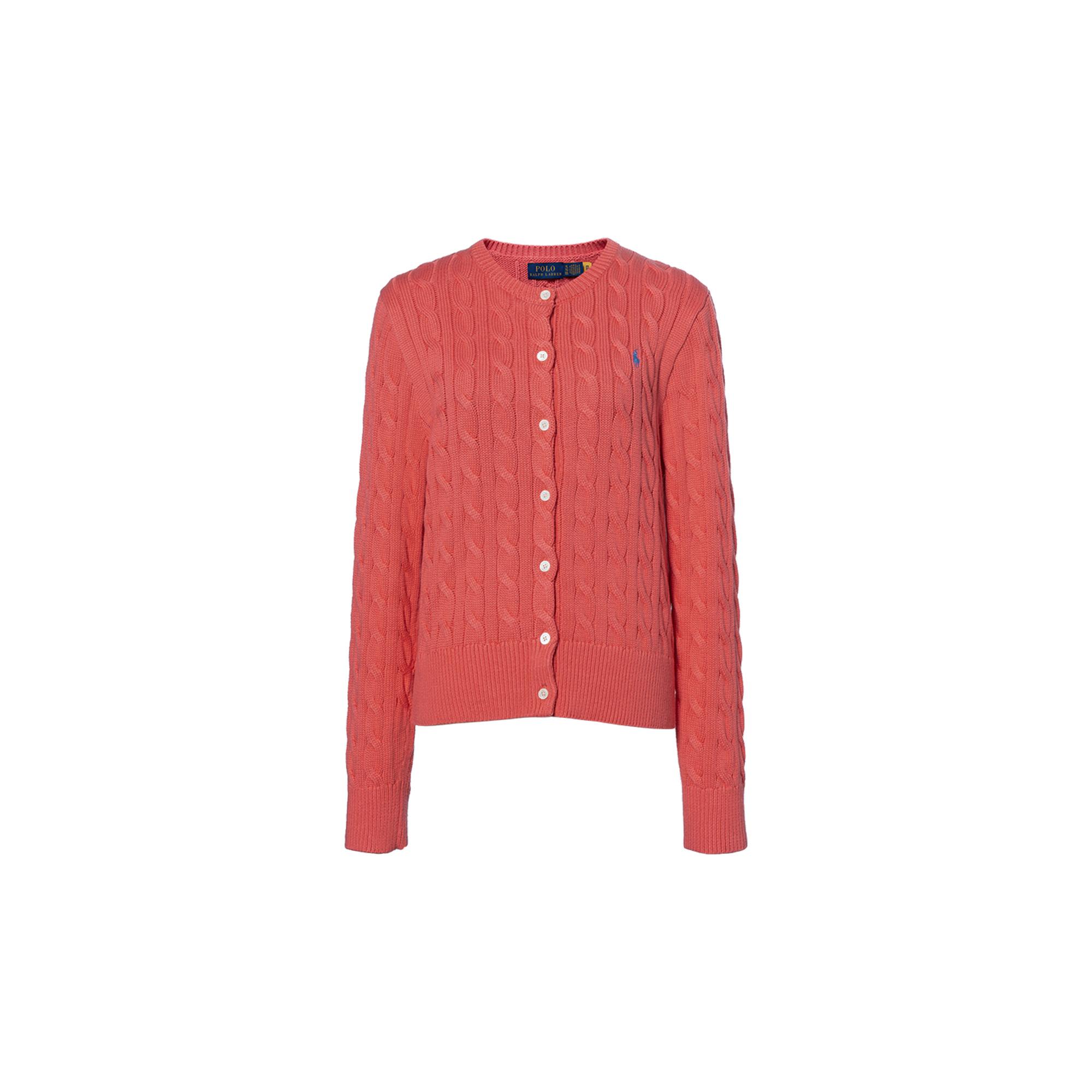 

Polo Ralph Lauren SS22 вязаный сплошной хлопковый свитер женский свитер красный WMPOSWENDW20023-600 L