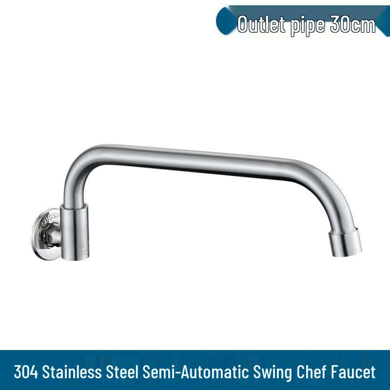Hibiscus Stainless Steel Professional Kitchen Swivel Faucet