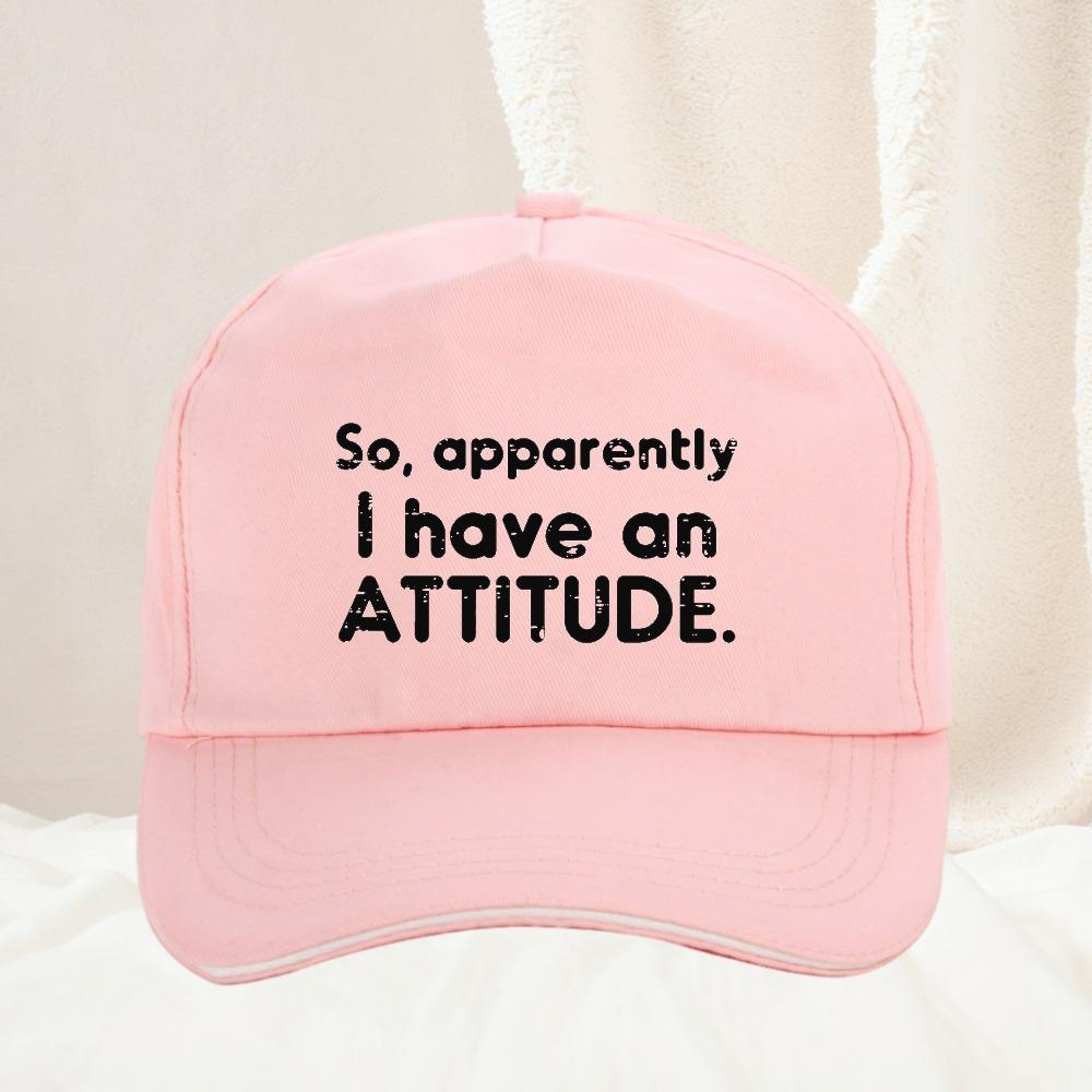 So Apparently I Have an Attitude Baseball Cap Spring Autumn Outdoor Adjustable Casual Baseball Caps Sunscreen Hat