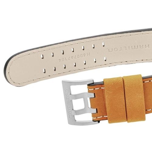 Hamilton Khaki Aviation Pilot Chrono Quartz Watch, Black Dial, Stainless Steel, Sapphire Crystal, Quartz Movement, 10 ATM Water Resistance, 42mm, Swis