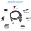 TRS 1/4 Inch To XLR Cable XLR 3-Pin Male To Dual Quarter Inch Male XLR To Jack 6.35mm TRS Signal Interconnect Cord