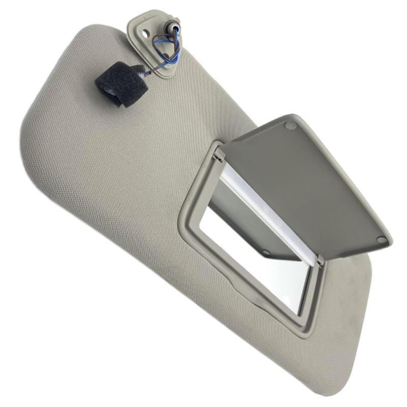Pare-soleil de voiture avec miroir et pare-soleil gris clair beige pour Nissan Murano 2009 2010 2011 2012 2013 2014 Conducteur côté gauche
