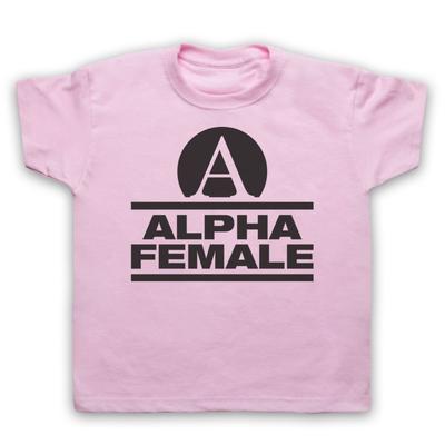 Slogan Palestra Alpha Female Allenamento Donna Sexy Potente Bambini Maglietta Bambino