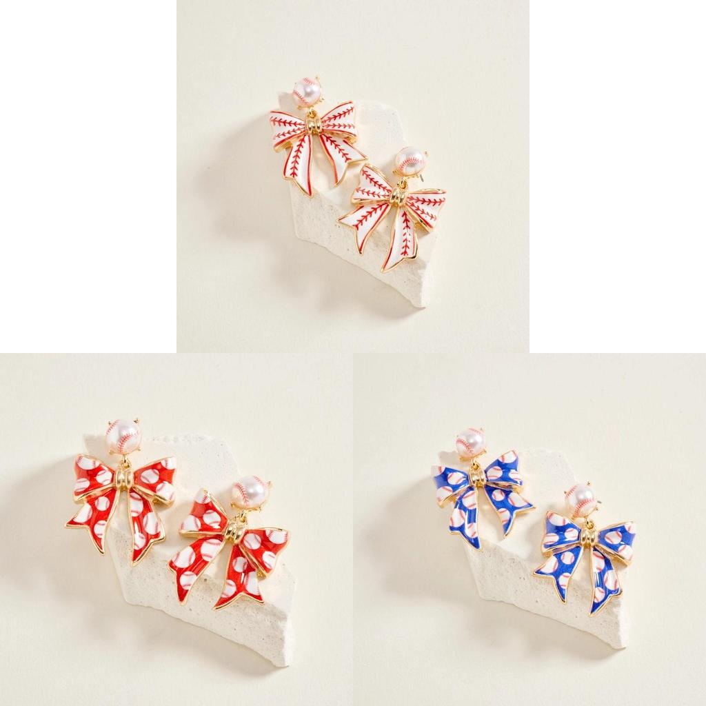 Fashion Butterfly Knot Ear Studs Zinc Alloy For Women Summer