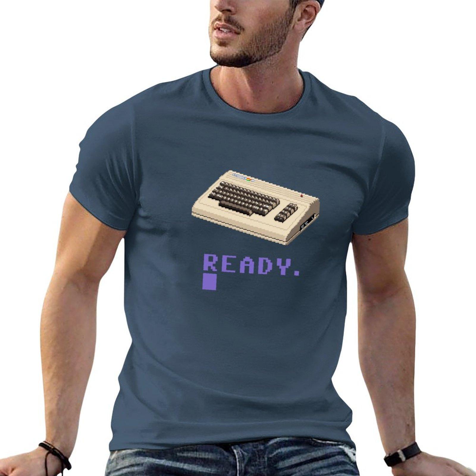 Commodore 64 Pixel Art Tshirt T Shirt Unisex Cotton Anime Tshirt Unisex T Shirts For Unisex Casual Tshirt S