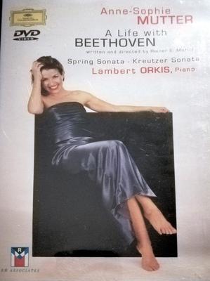 DVD LUDWIG VAN BEETHOVEN - ANNE-SOPHIE  - Życie z Beethovenem (Sonata Wiosenna 0730049 Deutsche Grammo 2000 Europa Klasyczna Używane