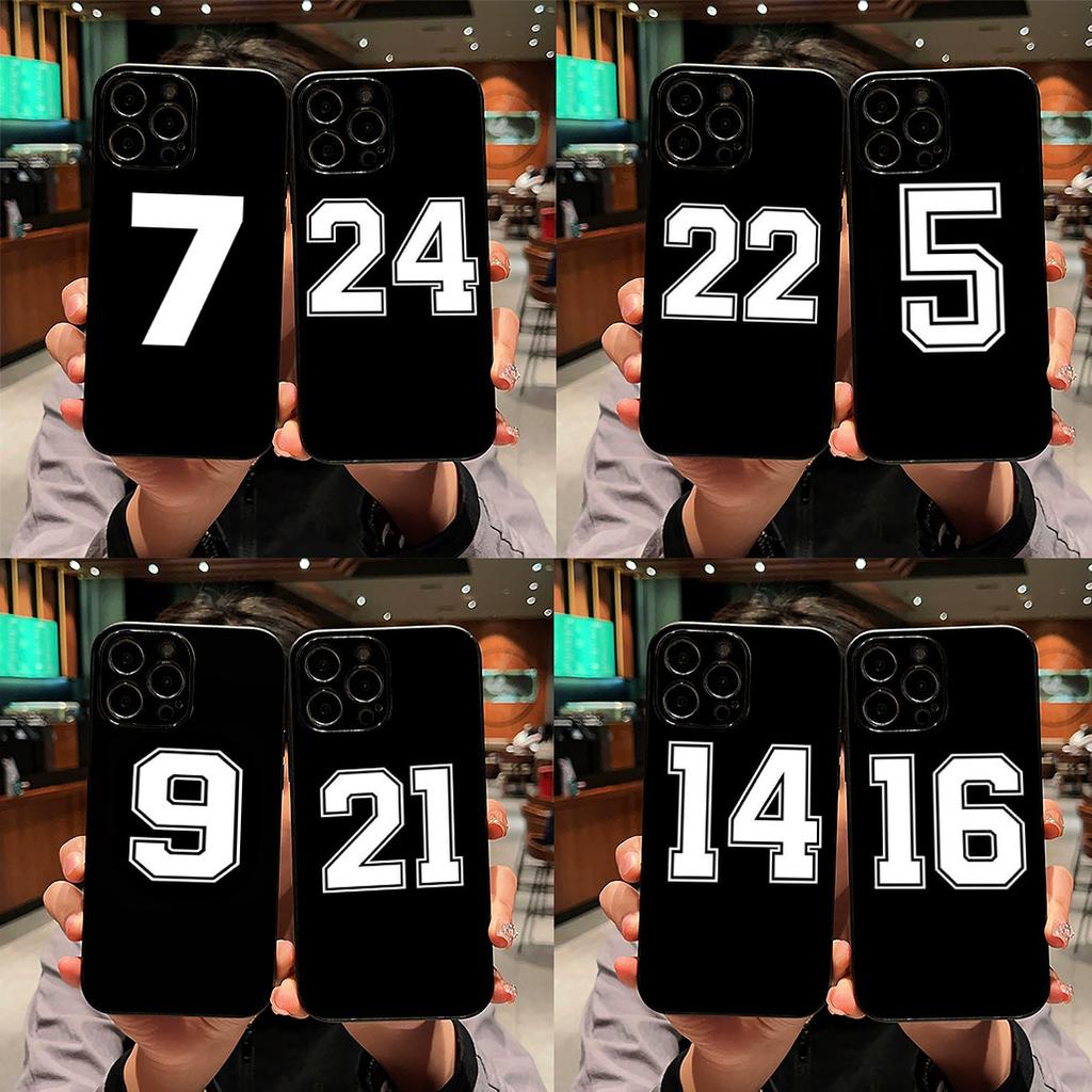 Casing for Motorola Moto G86 G57 G14 G34 G67 G84 G24 A54 G15 G17 Power Cover Phone Case Number Football Basketball Sport Lucky