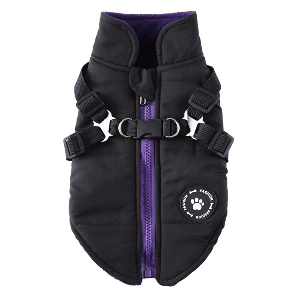 Verstellbare Hundejacke Winter Hundekleidung für kleine mittlere Hunde Welpen Haustierweste Französische Bulldogge Kleidung Chihuahua Kostüm Mops Mantel