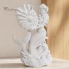 Artistic Ocean Themed Vase 3D Printed Mermaid Conch Storage Ornament, Mini Decorative Shell Desktop Organizer Flowerpot, Creative for Home Office