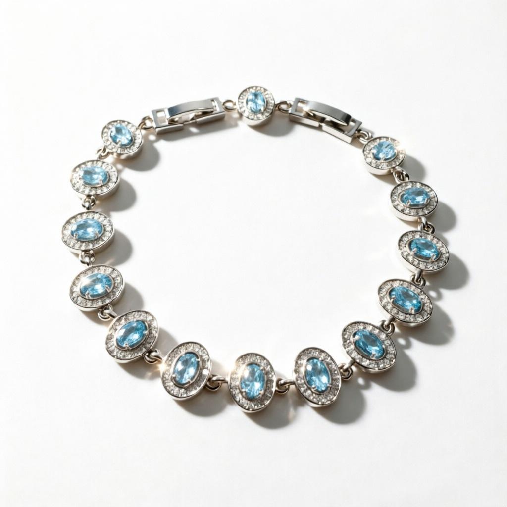 Korean Version of Fashionable Fresh and Sweet Geometric Zircon Bracelet Women's Niche Versatile Accessories Exquisite Design Jewelry 2026