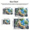 Anime Style City Car & Cute Creatures Area Rug Non Slip Soft Floor Mat For  Living Room Entryway Bathroom Decor Washable Doormat