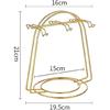 Eforcase Tea Cup and Saucer Display Stand Holder Rack Metal Cup Saucer Holder Tea Cup Holder Display Gold Coffee Mug Organizer for Plate Teapot -