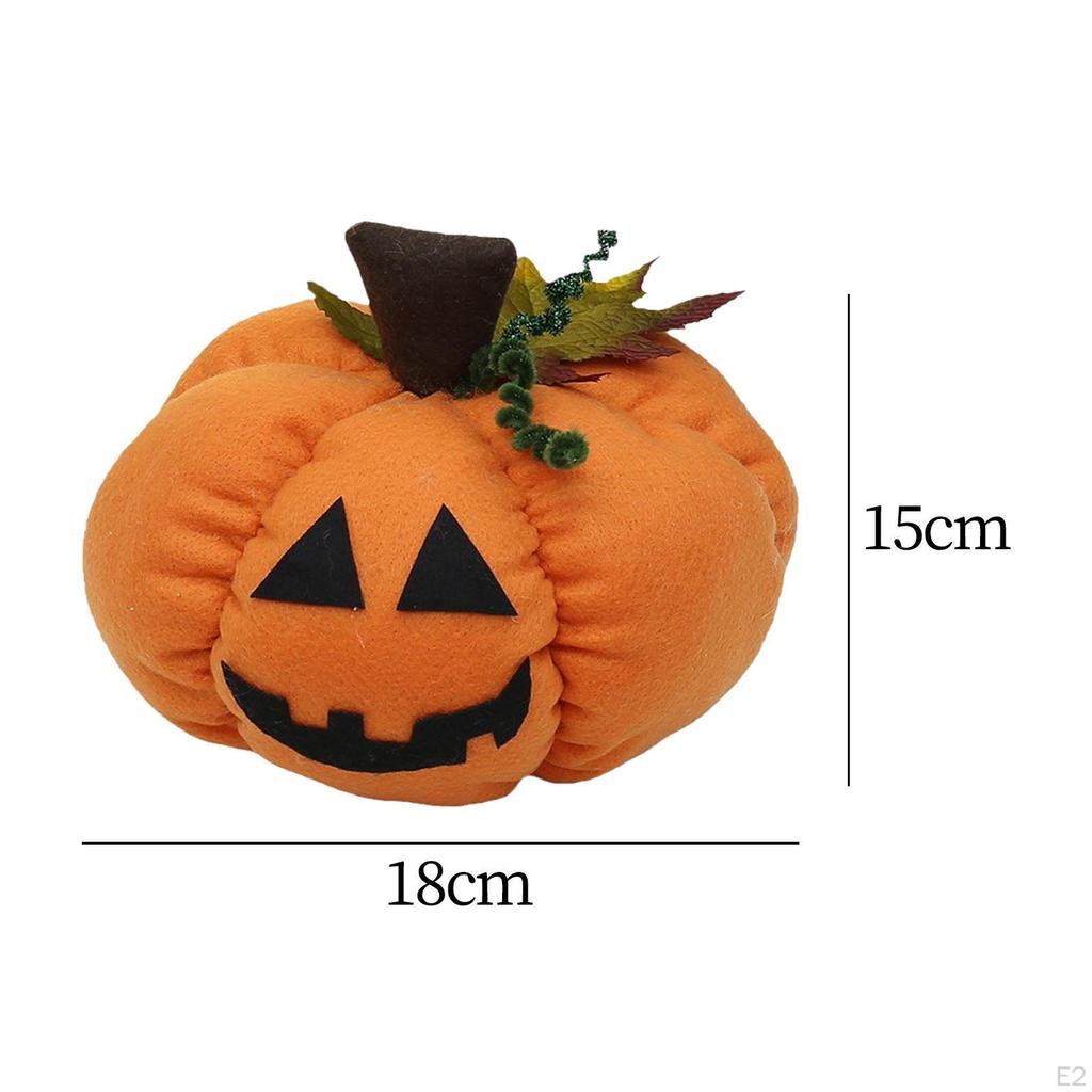 Halloween Pumpkin Ornament Artificial Figurine Desktop Festival Cloth Art Holiday Decoration