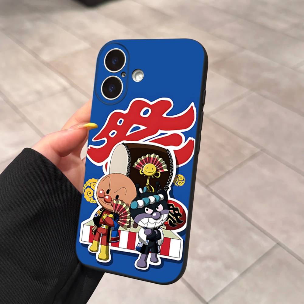 1pc Cartoon A-AnpanmanS Anime Phone Case For Iphone 17 Air 16 15 14 13 12 11 Pro Max 16 15 14 Plus TPU Soft Case