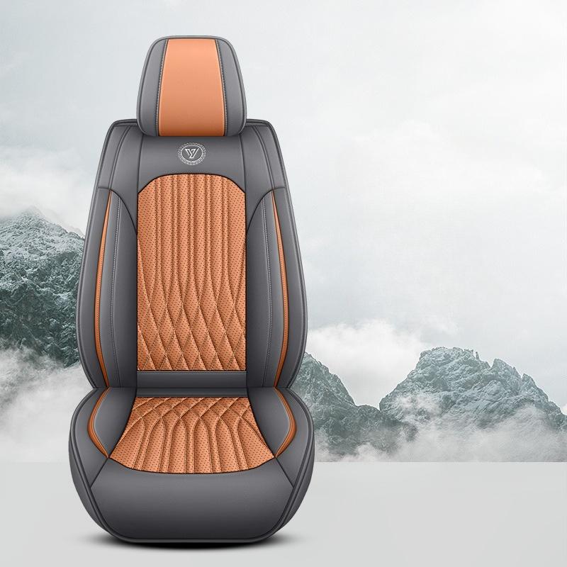 Single Full Coverage Car Seat Cover Premium Faux Leather Material, Fits Most Sedans/SUVs, Enhances Interior, 5 Colors Available