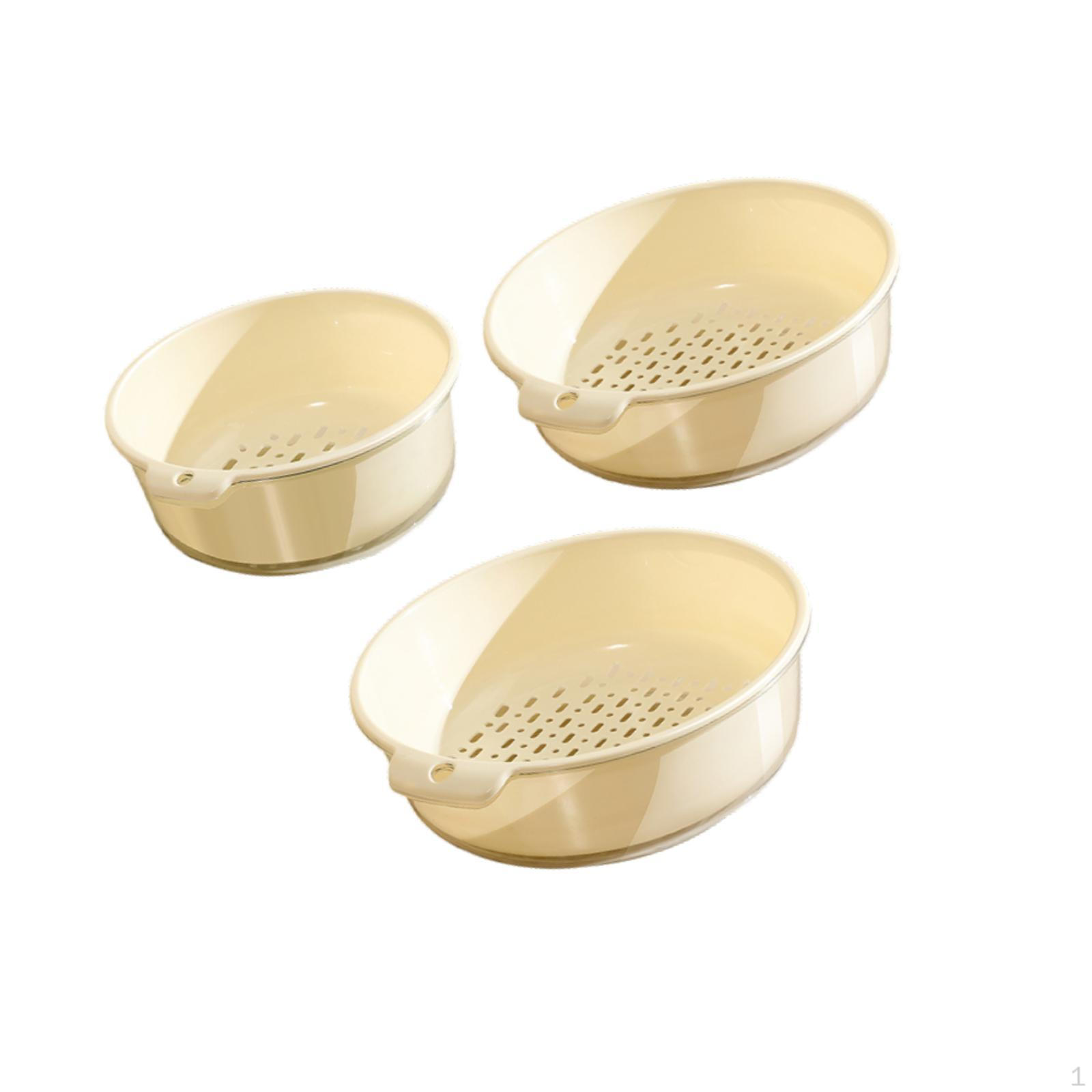 

Корзина для мытья фруктов из 3 предметов, многофункциональная, для фруктов, 2 слоя, для сушки, для дома