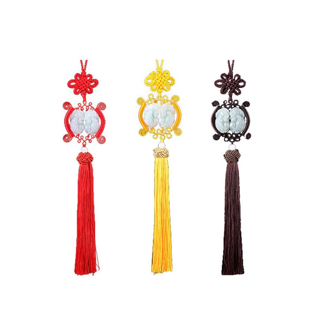 AutoE OTO aksesuar Car Hanging Ornament Blessing Rearview Mirror PiXiu Pendant Tassel Lucky Charm accesorios automovil AutoE OTO aksesuar Car Hanging Ornament Blessing Rearview Mirror PiXiu Pendant Tassel Lucky Charm accesorios automovil