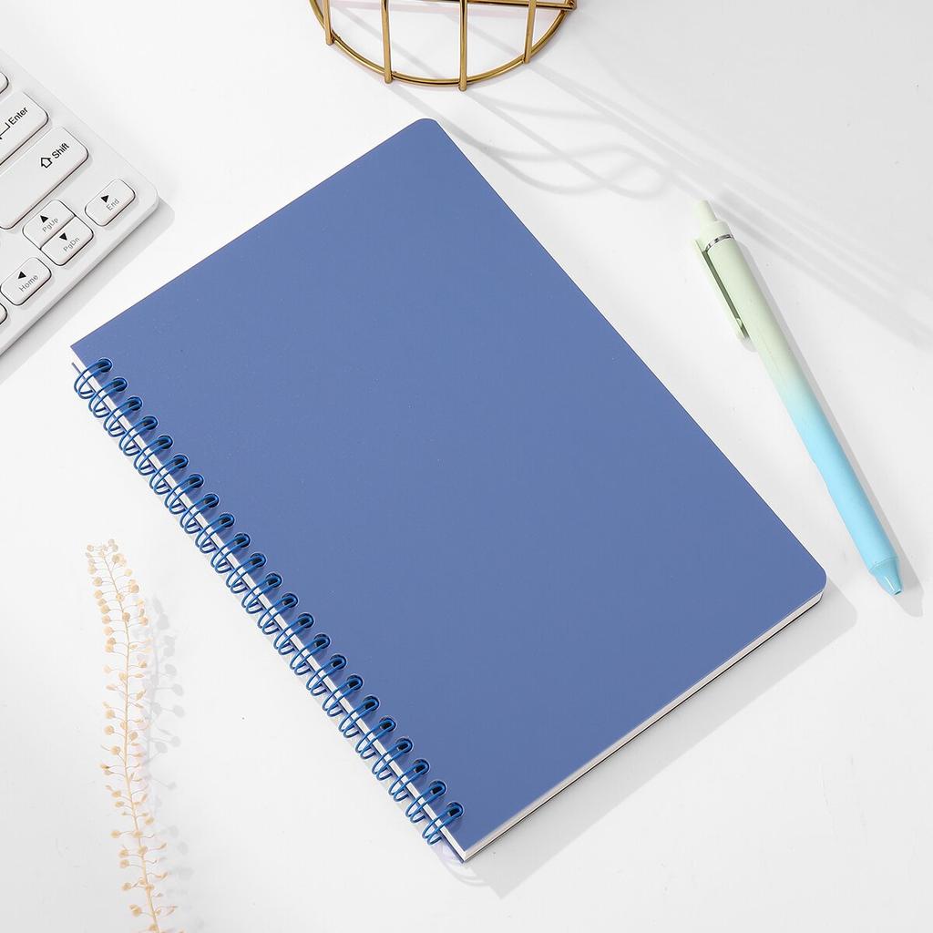 A5 Spiral Notebook 160 Pages, Thick Paper Eye Protection Lined, Writing Notebook for School College Office Diary