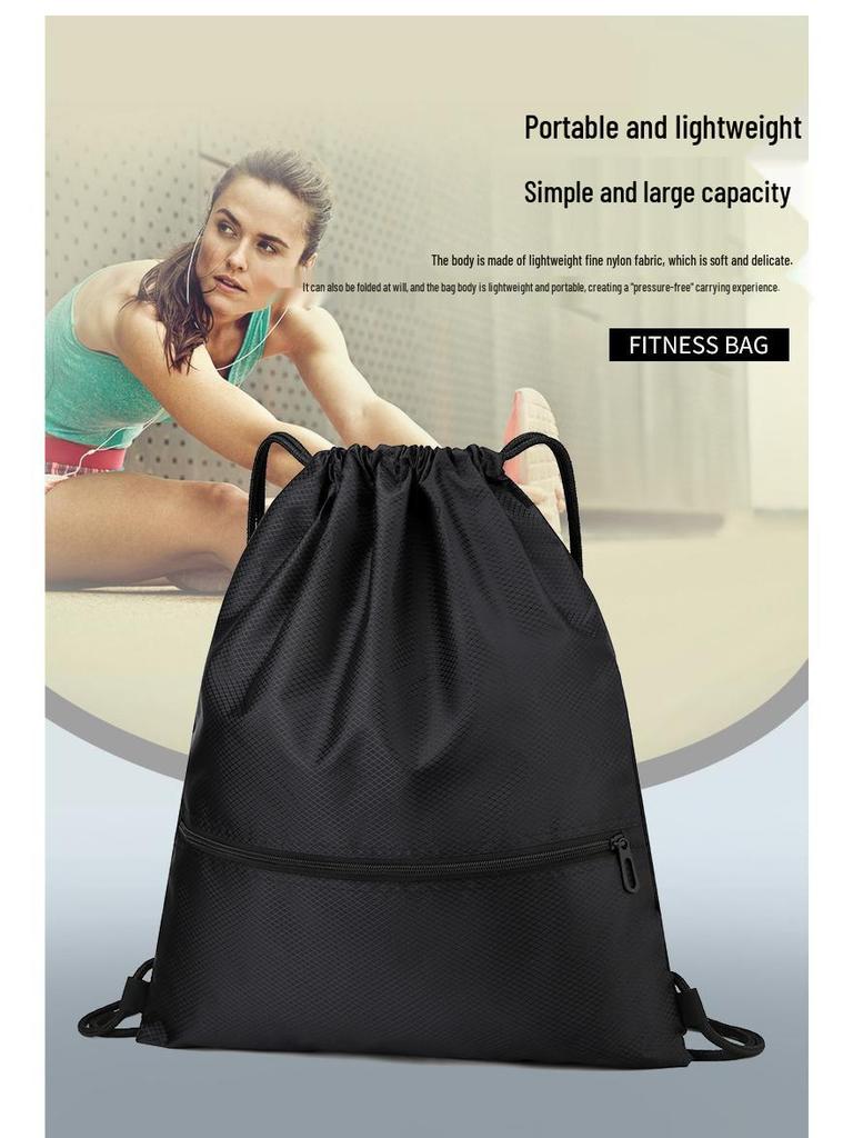 Unisex Waterproof Oxford Drawstring Sports Backpack for Basketball & Climbing
