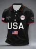2026 Independent Station Summer Men's Casual Lapel POLO Shirt 3D Digital Printing Men's Outdoor POLO Shirt