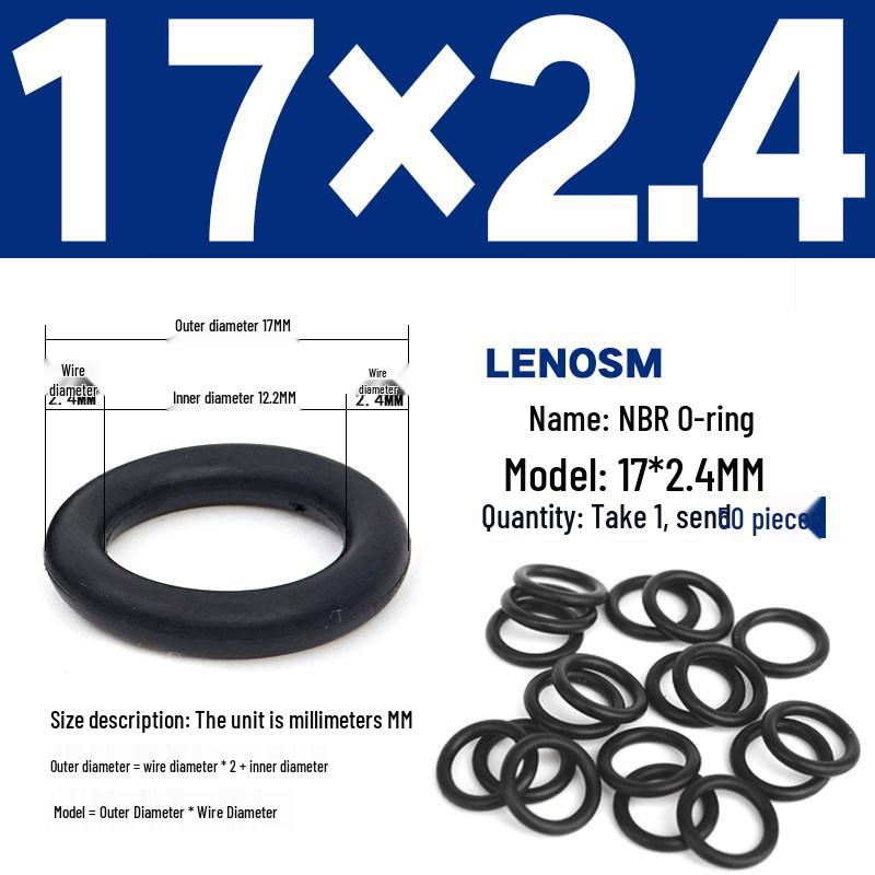 High-Pressure NBR Nitrile Rubber O-Ring Seal - Wear & Oil Resistant