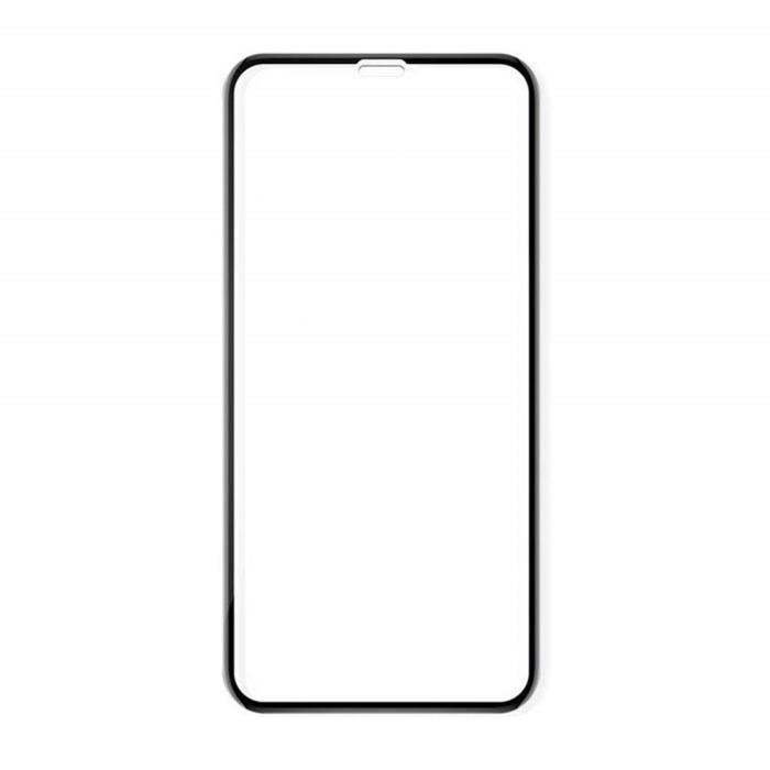 Film de protection - Verre Trempé - iPhone X - Noir - Super fine - Résistant aux rayures