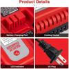 Replacement Battery Charger For Black & Decker Ni-CD Ni-MH Battery Multi-Volt 9.6V/12V/14.4V/18V Fast Battery Charger