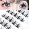 Butterfly Girl Adhesive-Free Sunflower Manga V-Shape Natural False Eyelashes for Halloween Cosplay