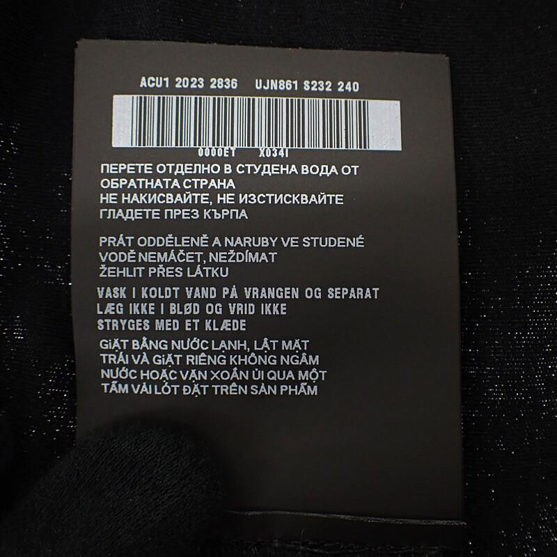 Prada UJN861 L Short Sleeve T-shirt Black Cotton Mens