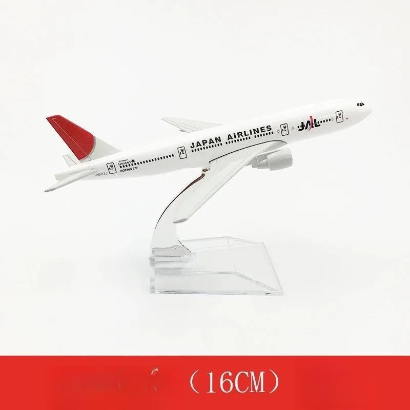 Modello di Aereo in Scala 1/400 da 16cm B777 Japan Air Airways Metallo Pressofuso Modello Statico di Aeroplano Giocattolo da Collezione e Esposizione Regalo