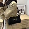 Zipper Bow Shoulder Bag Y2k Women Handbag Sweet Bowknot Underarm Bag  Girls