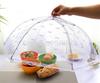 New Kitchen Foldable Square Food Cover Flower Border Insect Cover Tent Mesh Umbrella Picnic Mesh Mosquito Umbrella Easy Clean