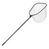Fishing Net, Foldable Landing Nets with Telescopic Handle and Built In Length Scale, Lightweight and Stronger 6063 Aluminum Fish Gear, Soft Silicone