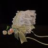 Lolita Headband Adjustable Hair Band Ruffled Lace and Bowknot Headpiece Jewelry for Cosplay and Punk Style Enthusiasts