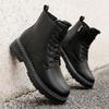 Men's casual plus size high top winter shoes fashion comfort shoes outdoor slip-resistant wear-resistant thicken leather boots