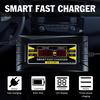 12V 10A Smart Car Motorcycle Battery Charger LCD Display US Plug Fast Power Charging Car Battery Charger Accessories