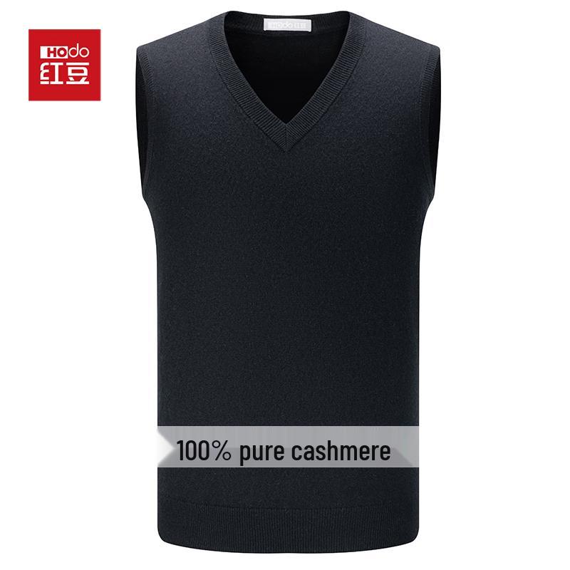 Hodo Men's 100% Cashmere V-Neck Vest Sweater