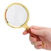 80mm 6x Magnifier Handheld Antique Magnifying Glass Reading Jewelry for Elderly