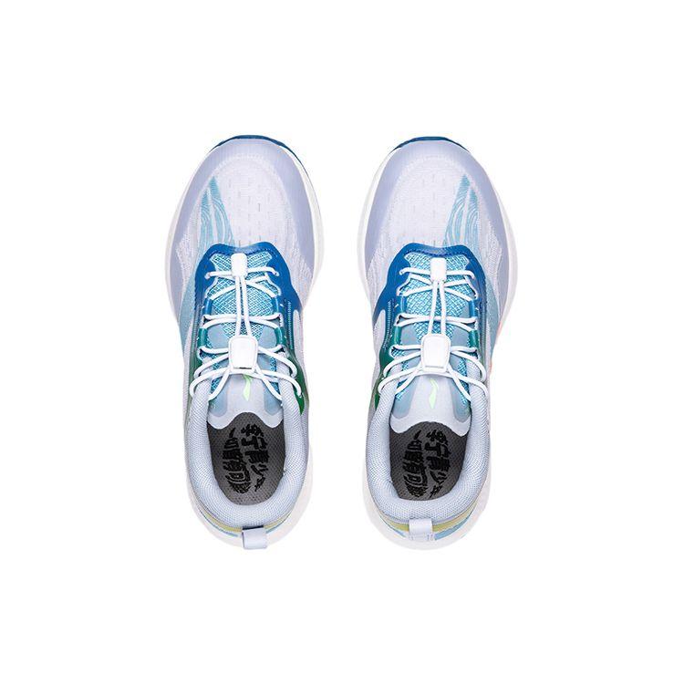 Li Ning Lightweight Durable Low-Top Running Shoes Kids Sneakers Sky-Blue YKFS018-65