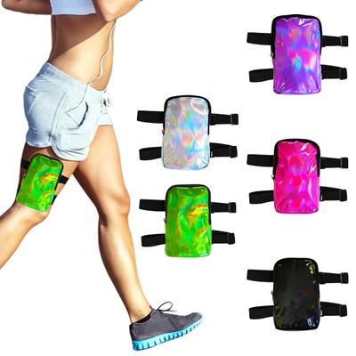 תיק ירך חיצוני עמיד למים מתכוונן רצועת רוכסן אלסטית סגירה פאני נייד עם רשת פנימית בקיבולת גדולה