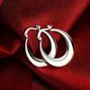 1 Pair Classic Hoop Earrings-Minimalist Geometric Design, Premium Textured Plating |/Daily Accessories/Affordable Luxury Jewelry