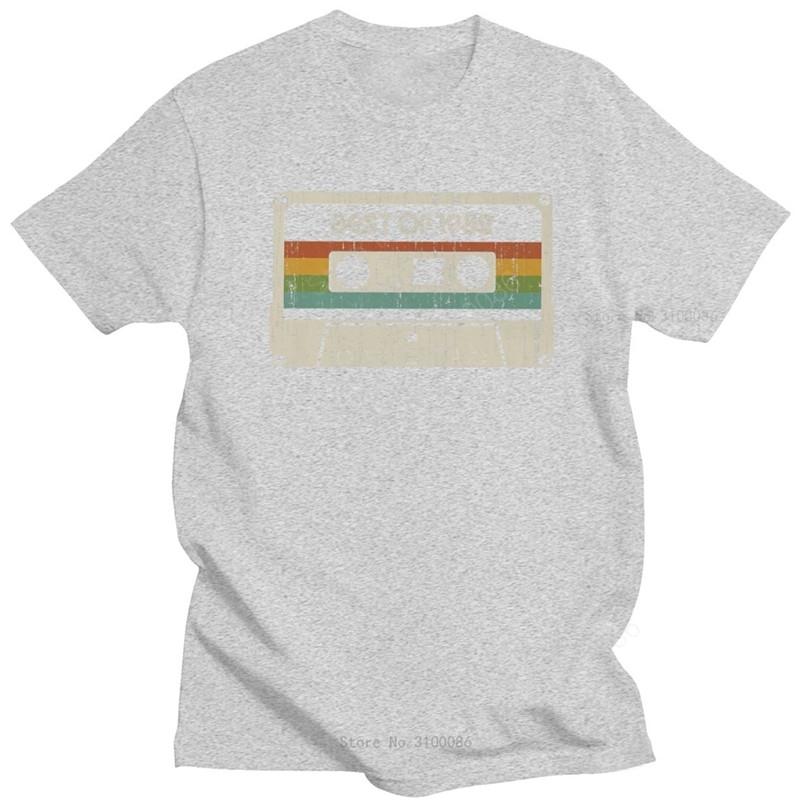 Vintage Best Of 1982 T Shirt Men 38th Birthday Cassette T-shirt Short Sleeves  O-neck Cotton Tshirt Fashion Tee Top Merchandise