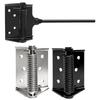 Automatic No-Drill Wooden Door Closer with Rebound Feature