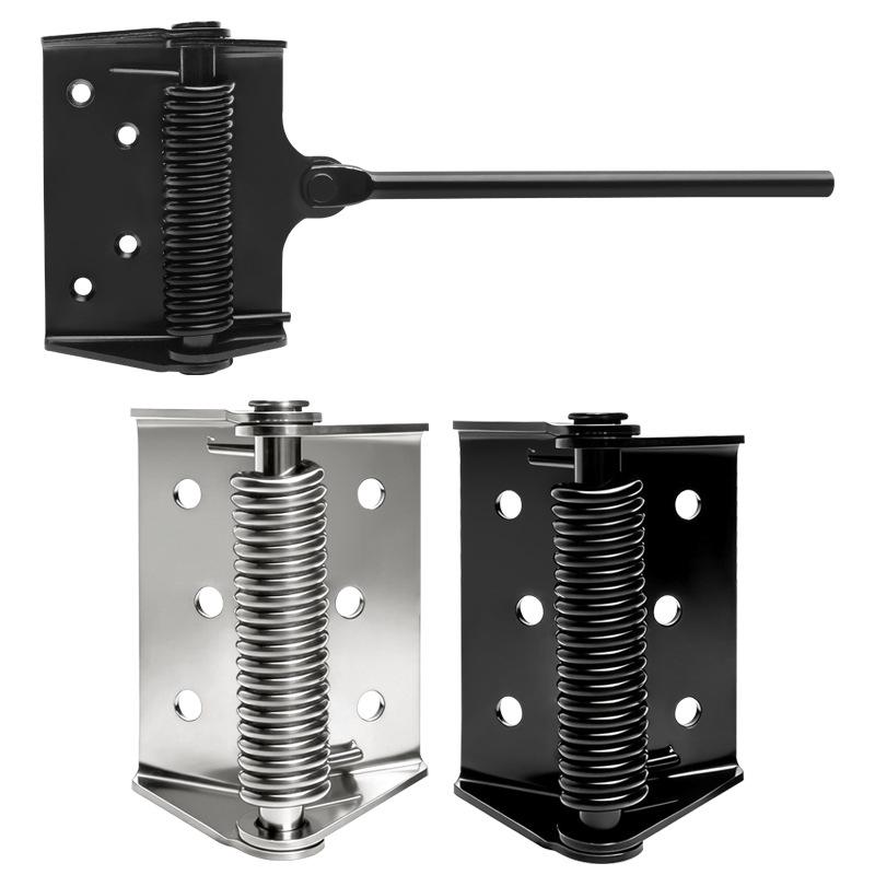 Automatic No-Drill Wooden Door Closer with Rebound Feature