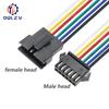 2.54mm SM 2 3 4 5 6Pin Connector Plug Male / Female Head Wires Cables DC Wire Connector Micro Male Female Plug Connectors