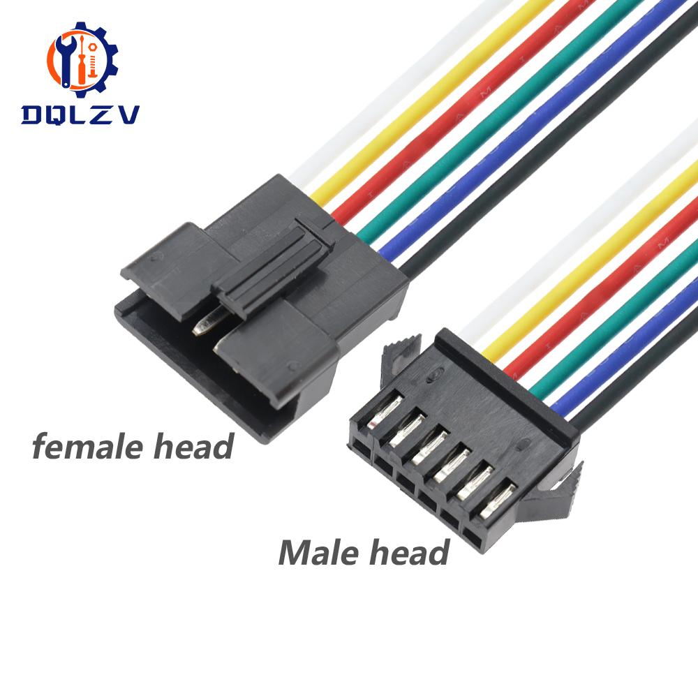 2.54mm SM 2 3 4 5 6Pin Connector Plug Male / Female Head Wires Cables DC Wire Connector Micro Male Female Plug Connectors